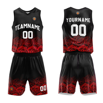 Custom Basketball Jersey Uniform Suit Printed Your Logo Name Number Red