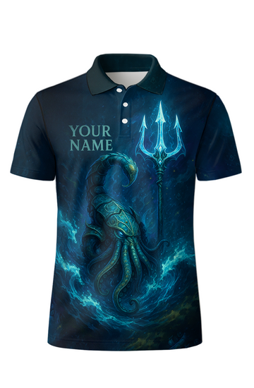 Mystical Abyssal Kraken Trident Bowling Jersey