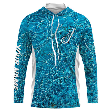 Sea camo Fishing Hook Custom UV Long Sleeve Fishing, tournament Fishing apparel TTN45