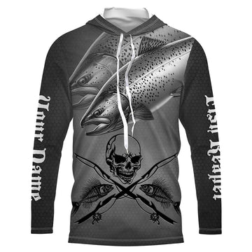 Chinook Salmon Fish Reaper Custom Long Sleeve Performance Fishing, Salmon Fishing TTN77
