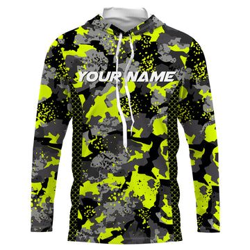 Colorful Fishing Camo Custom UV Long Sleeve Performance Fishing, Camouflage Fishing Apparel TTN82
