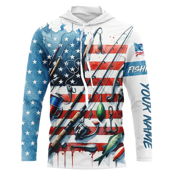 American Flag UV Protection Fishing Fishing For Fisherman A52