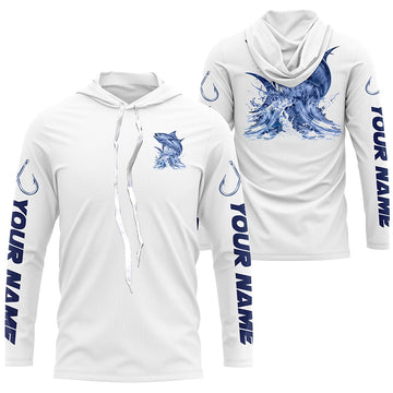 Personalized Tuna Long Sleeve Performance Fishing, Tuna Fishing