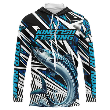 King Mackerel Fishing Custom Long Sleeve Performance, Kingfish Saltwater Fishing