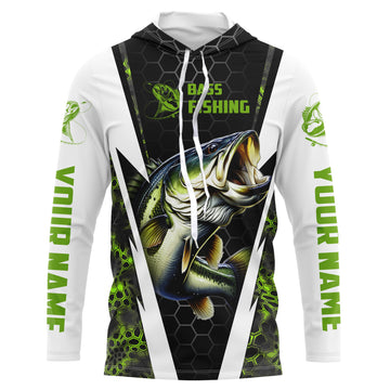 Personalized Bass Fishing, Bass Fishing Long Sleeve Fishing tournament | green camo