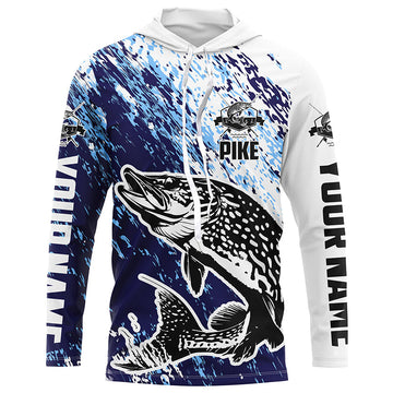 Custom Pike Fishing, Pike Fishing Long Sleeve Performance | Blue