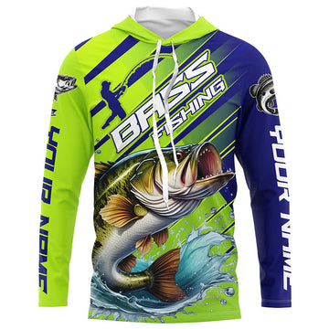 Custom Largemouth Bass Fishing Uv Protection Long Sleeve, Bass Tournament Fishing