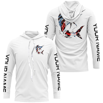 Custom Patriotic American Flag Sailfish Fishing, Sailfish Fishing Tournament
