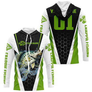 Custom Crappie Fishing, Crappie Tournament Fishing With Team Name And Number | Green