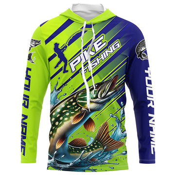 Custom Pike Fishing Uv Protection Long Sleeve, Pike Tournament Fishing