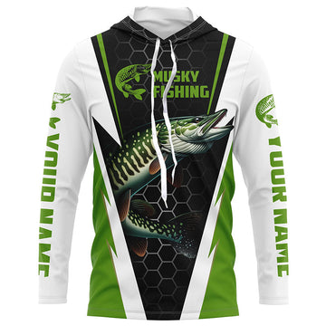 Personalized Musky Fishing Long Sleeve Tournament Fishing, Musky Fishing |Green