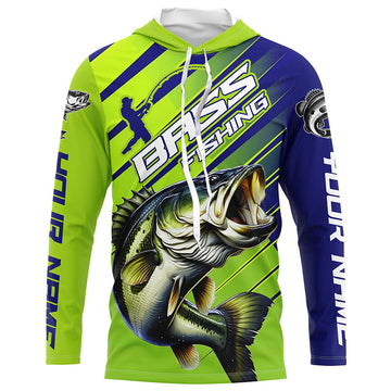 Custom Largemouth Bass Fishing Uv Protection Long Sleeve, Bass Tournament Fishing