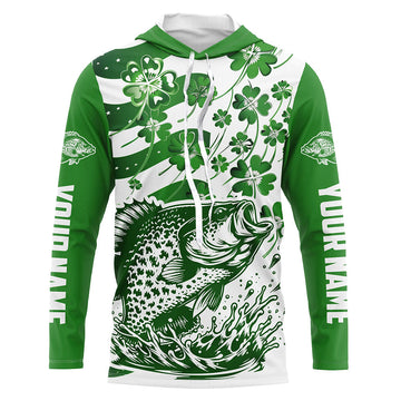 Custom St Patrick'S Day American Flag Crappie Fishing, Patriotic Crappie Fishing