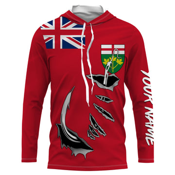 Canada Ontario Fish hook Custom Long sleeve Fishing, Ontario Fishing