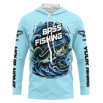 Custom Largremouth Bass Long Sleeve Tournament Fishing, Uv Protection Bass Fishing