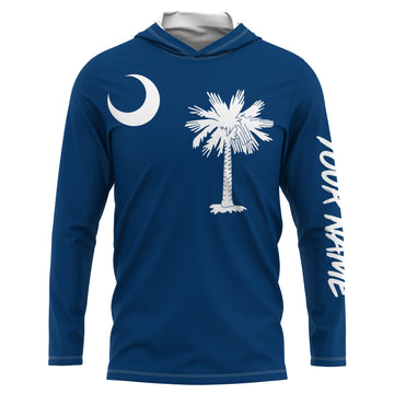 South Carolina Flag Customize UV Protection Long Sleeve Performance Personalized Patriotic Gifts - IPHW735