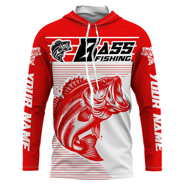 Custom Bass Fishing, Largemouth Bass Long Sleeve Uv Protection Fishing