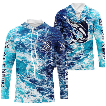 Custom Sailfish Saltwater Fishing, Sailfish Long Sleeve Perofmance Fishing
