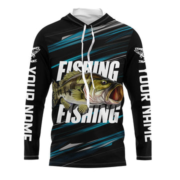 Largemouth Bass Fishing Custom Long Sleeve Tournament, Men And Women Bass Fishing