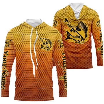 Custom Redfish Puppy Drum Long Sleeve Tournament Fishing, Redfish Saltwater Fishing