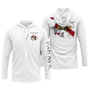 Florida fishing fish reaper skull personalized custom name sun protection long sleeve fishing NQS3828