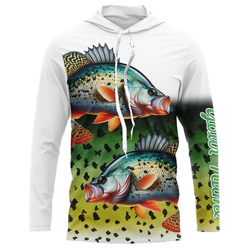 Crappie Fishing Green scales Customize Name 3D All Over Printed, Personalized Fishing Gift NQS267