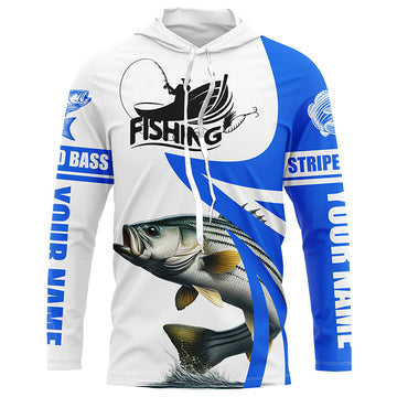 Striped Bass fishing Custom sun protection long sleeve fishing, Striper fishing | Blue NQS5706