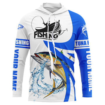 Tuna fishing Custom sun protection long sleeve fishing, Tuna saltwater fishing | Blue NQS5463