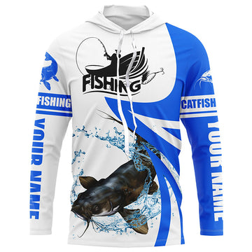 Flathead Catfish fishing Custom UV protection long sleeve fishing, Catfish fishing | Blue NQS5033