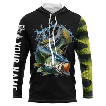 Largemouth Bass Fishing bass scales Customize name All over printed bass fishing NQS389