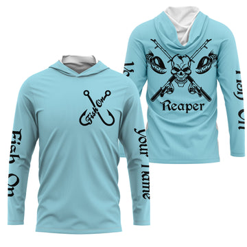Fish Reaper Fish on Custom Name 3D All over printed Fishing light blue fishing, fishing NQS2812