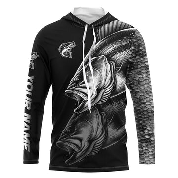 Largemouth Bass Fishing Custom Name 3D sun protection Performance long sleeve fishing NQS4907