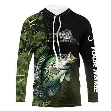 Crappie fishing camouflage Custom long sleeve Fishing, women, Crappie Fishing NQS4124