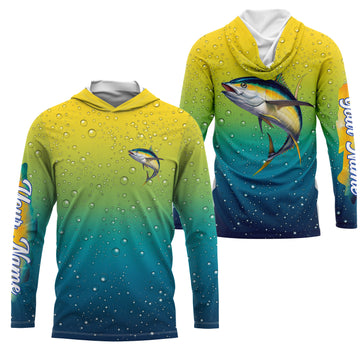 Tuna fishing scales bubble Custom Name UV protection UPF 30+ custom saltwater fishing NQS3230