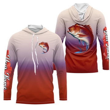 Red snapper fishing Custom Name sun protection fishing, deep sea fishing tournament NQS3960