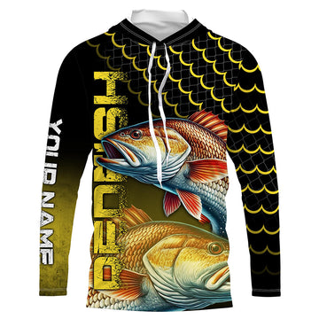 Redfish puppy drum fishing custom Performance Long Sleeve UV protection NQS1040