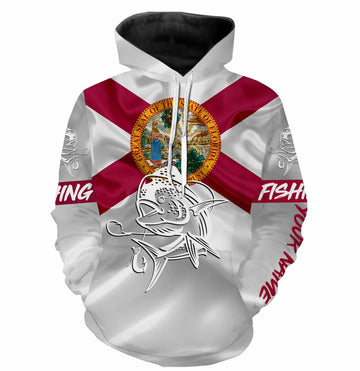 Mahi Mahi ( Dorado) Fishing Florida Flag Custom name All over print, personalized fishing gift NQS492