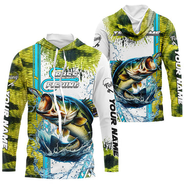 Largemouth bass fishing Green scales custom Bass fishing team fishing apparel NQS8603