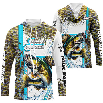 Walleye fishing scales custom Walleye fishing team, Walleye fishing apparel NQS8604