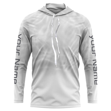 Personalized Water Wave White Performance, Fishing Tournament UV Protection Long Sleeve, Fishing FSD2671
