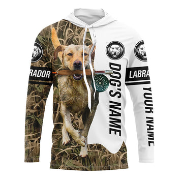 Dog with Fishing Rod Best water dogs yellow Lab custom Name UV protection, Fishing gift FSD3880