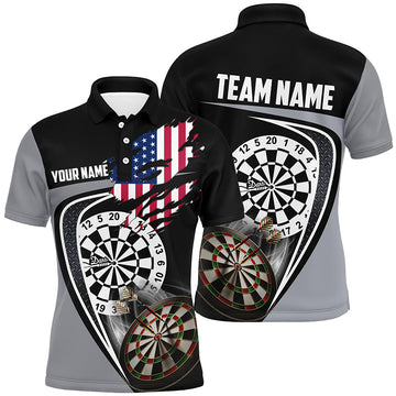 Black Grey American Flag Darts Custom Patriotic Dart