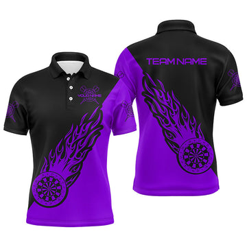 Personalized Purple Black Flame Darts Darts Dart