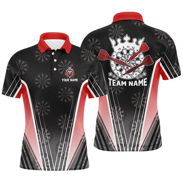 Personalized Black Red Darts Quarter-zip Custom Dart Darts