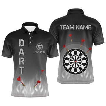 Gradient Black Grey Fire Flame Darts Custom Cool Darts