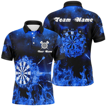 Personalized Darts Blue Fire Flame Custom Dart