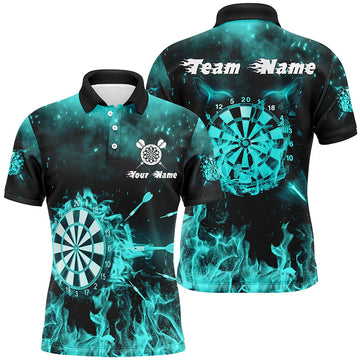 Turquoise Fire Flame Darts Custom Darts Dart