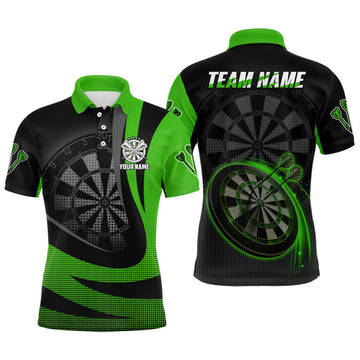 Personalized Black Green 3D Darts Custom Cool Dart Team