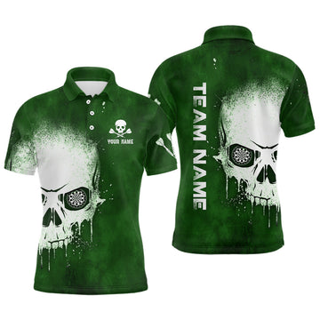 Smoke Skull Green Darts Custom Darts Scary Dart