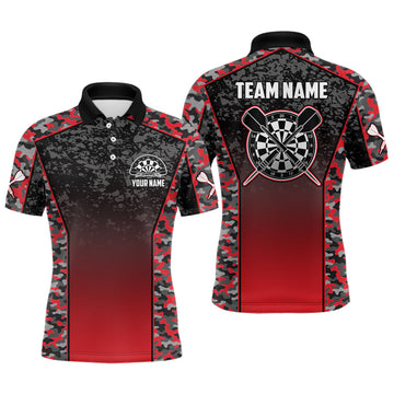 Personalized Camo Red Dart Quarter-Zip Custom Dart Dart Team VHM1134